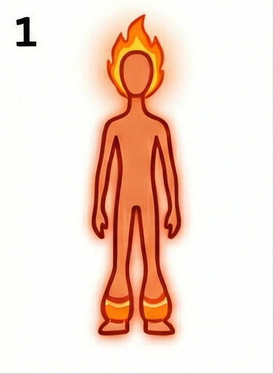 体型画像: 頭脳体型