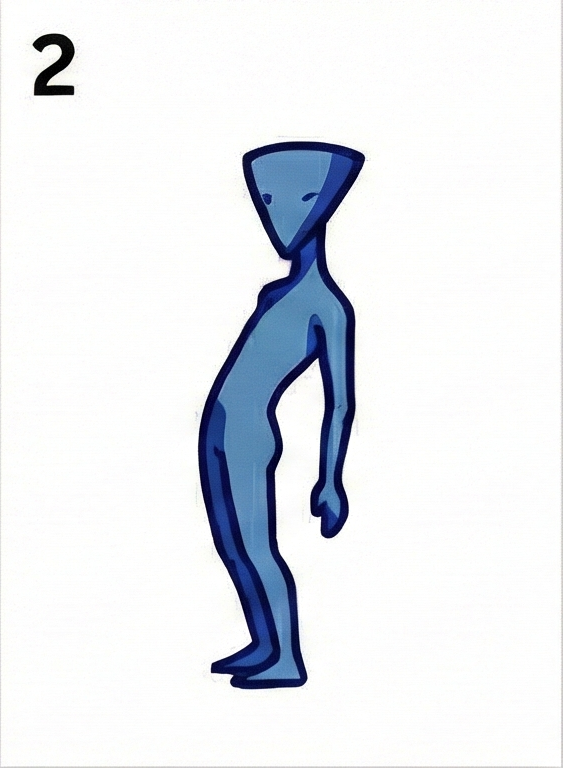 体型画像: 受動頭脳体型