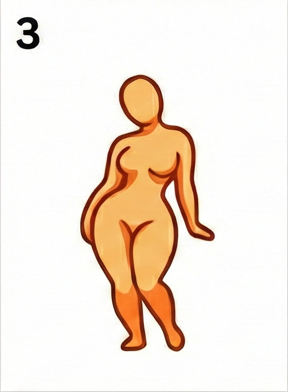 体型画像: 消化器体型